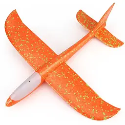 Літак-планер UFT Touch Sky Plane Orange G2 з кабіною, що світиться 48 см - мініатюра 2