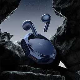 Бездротові навушники Hoco EW70 Glory true wireless BT headset, BT5.5, 35mAh, 300mAh, 6h, navy-blue - мініатюра 4