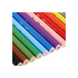Олівці кольорові Faber-Castell тригранні, 12 кольорів + стругачка (120523) (21614) - мініатюра 3