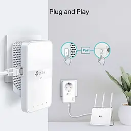 Комплект адаптерiв TP-Link Powerline TL-WPA7617KIT AV1000, 1xGE, AC1200, (TL-WPA7617 1шт, TL-PA7017P 1шт), MESH - мініатюра 4