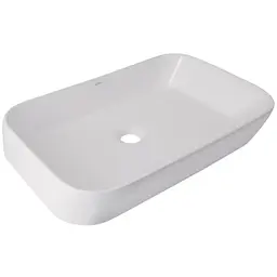 Раковина накладна Qtap Scorpio 550x390x120 White з донним клапаном QT14112243WN48463