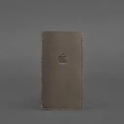 Шкіряний чохол для iPhone 13 Темно-бежевий - мініатюра 4