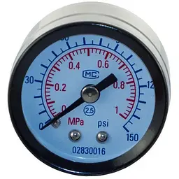 Манометр до блоку підготовки повітря пневматичний Intertool 1/8" PT-1437