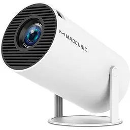 Смарт проектор Magcubic HY300 Pro Android 14, chip H726, 8K24fps, 1GB/8GB Wi-Fi 2.4G/5G Кінотеатр White (19029)