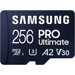 Карта пам'яті Samsung microSDXC 256GB Class 10 UHS-I U3 V30 A2 PRO Ultimate + SD Adapter [MB-MY256SA] [112857] - мініатюра 5