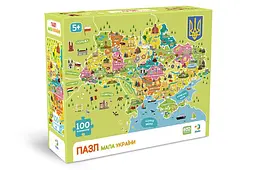 Пазли - 100 елм. - 300706 "Карта України" DoDo