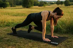 Килимок (мат) для фітнесу та йоги York Fitness 0,3см чорний - мініатюра 6