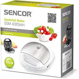 Бутербродниця Sencor SSM 4310WH - мініатюра 4