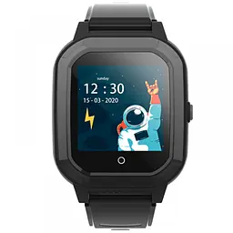 Дитячі розумні смарт-годинник Wonlex KT20 з камерою WI-FI GPS SIM-карта відеодзвінок Black (17765) - мініатюра 2