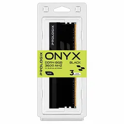 Модуль пам'яті для комп'ютера DDR4 8GB 3600 MHz Onyx Black RGB Prologix (PRO8GB3600YBR4) - мініатюра 4