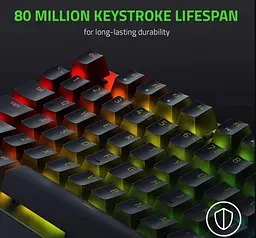 Механічна ігрова клавіатура RAZER BlackWidow V-3 TKL RU Green Switch Black - мініатюра 8