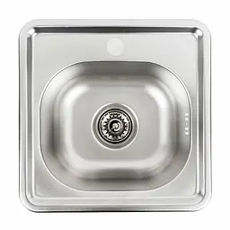 Кухонна мийка з нержавіючої сталі Platinum декор 3838 (0,6/160 мм), Decor