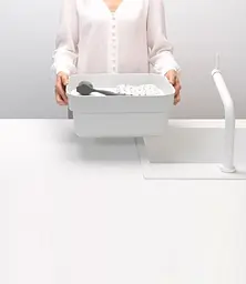 Чаша для миття посуду Brabantia 37.4х34.4х16.1 см світло-сірий (302688) - мініатюра 2