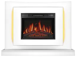 Електрокамін ArtiFlame Lucca AF23S білий з LED підсвічуванням