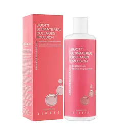 Емульсія для обличчя Колаген Ultimate Real Collagen Emulsion Jigott 300 мл - мініатюра 2