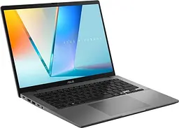 Ноутбук ASUS Vivobook S14 M3407KA-SF144 (14 F, AMD Ryzen 5 AI 330, 16 GB, 512 SSD, UMA, DOS) Matte Gray (90NB16P1-M00900) - мініатюра 3