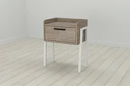 Тумба модульна Ferrum-decor Бетті 540x450x320 метал Білий ДСП Сонома Трюфель 16 мм (FRD-102994)