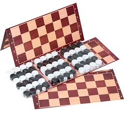 Набір настільних ігор Шашки+нарди Bamsic 34 Різнокольоровий shop (4820123761017)