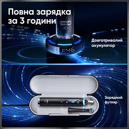 Електрична зубна щітка Oral-B iO 10 Чорна - мініатюра 8