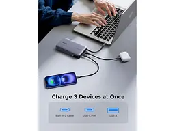 Зовнішній акумулятор (Power Bank) UGREEN PB551 20000mAh 145W Grey (55992) - мініатюра 4