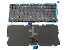 Клавіатура для APPLE MC374, MC700, MB466, MB467, MB990, MB991 (RU BLACK з підсвічуванням, Горизонтальний Enter).