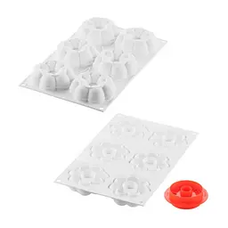 Форма для выпекания Silikomart Curve Flex Truffle Crown 90 d-82 h-29 мм (TRUFFLE CROWN 90)