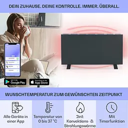 Інфрачервоний обігрівач Klarstein Taal Smart (10041870) - мініатюра 2