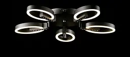 Світлодіодна люстра Splendid Ray L77046/5 LED (grey), сірий, білий, 50 Вт, від 13-20 м² - мініатюра 3