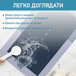Набір діатомітових килимків для ванної та кухні Aquarius 50х80 см/50х120 см Графіт - мініатюра 8
