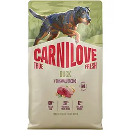 Сухий корм для собак малих порід Carnilove True Fresh Duck Small Breed качка 4 кг