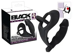 Ерекційне кільце з анальною пробкою Orion Black Velvets Ring Vibro Plug - мініатюра 10