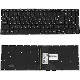 Клавіатура для ноутбука ACER (AS: A315-53) rus, black, без фрейма, підсвітка клавіш (ОРИГІНАЛ)