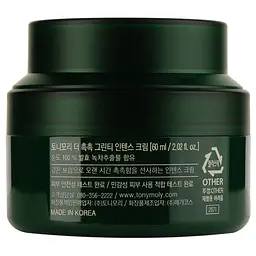 Інтенсивний зволожуючий крем для обличчя Tony Moly Зелений чай, 60 мл - мініатюра 2