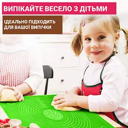 Килимок силіконовий для розкочування тіста, випічки та заморожування напівфабрикатів 25х35 см, A-Plus Салатовий 83589 - мініатюра 4