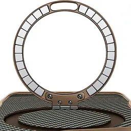 TPU+PC чохол Metal Buttons with MagSafe Carbon Ring для Apple iPhone 16 Pro Max (6.9) Золотий - мініатюра 2