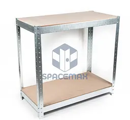 Стелаж металевий 80×60×30 оцинкований самозбірний SPACEMAX 2