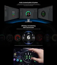 Кермо MOZA Racing Vision GS Steering Екран 2.8" RGB - мініатюра 15