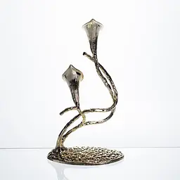Декоративна фігурка Yiwu Calla Lilies 14х8х25 см металева статуетка колекційна для дому квітка калли декор на камін HP-7-19 - мініатюра 10