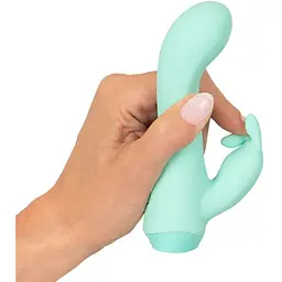 Мінівібратор-кролик Cuties Mini Vibrator Green - мініатюра 10