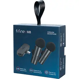Мікрофон Fifine безпровідний петличний (M8) - мініатюра 5