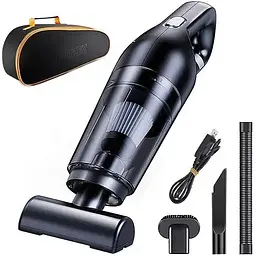 Ручний автомобільний пилосос Grikey OfficeHand Cleaner універсальний чорний з насадками 8000mAh 120W (GK502) - мініатюра 2