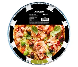 Форма для запікання Ardesto Black Mars 27.6х3.8 см боросилікатне скло кругла прозора (AR2404BGB) - мініатюра 2