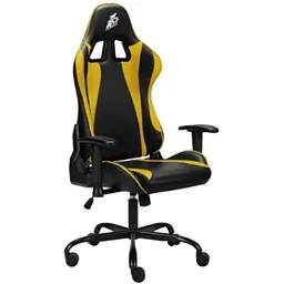 Ігрове крісло 1stPlayer S01 Black-Yellow, максимально допустиме навантаження 120 кг, регульована спинка з кутом нахилу до 170 градусів, у комплекті поперекова подушка - мініатюра 3