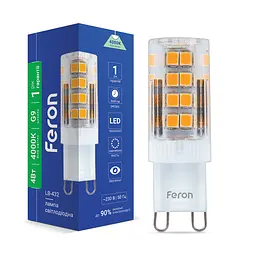 Світлодіодна лампа Feron LB-432 4 Вт G9 4000K