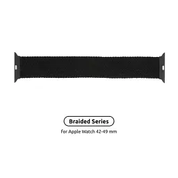 Ремінець до смарт-годинника Armorstandart Braided Solo Loop для Apple Watch 49/46/45/44/42 (Series 1-3) Charcoal Size 10 (172 mm) (ARM58074) - мініатюра 2