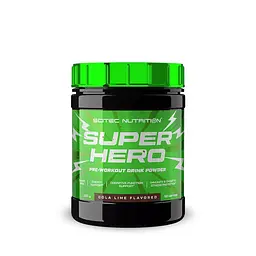 Передтренувальний комплекс Scitec Nutrition SuperHero, 285 грам - Кола-лайм