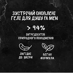 Гель для душа Fa Men Pure Refresh з ароматом гуарани 400 мл - мініатюра 2