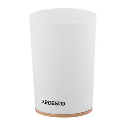 Склянка для зубних щіток Ardesto Minimalism білий 7.8 x 11.3 см (ARHB3105WB)