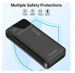 УМБ Choetech Power bank B729 20000 mAh 22.5 W Black (B729-BK) - мініатюра 4