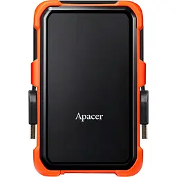 Зовнішній жорсткий диск Apacer AC630 2TB Black/Orange (AP2TBAC630T-1) [106042]